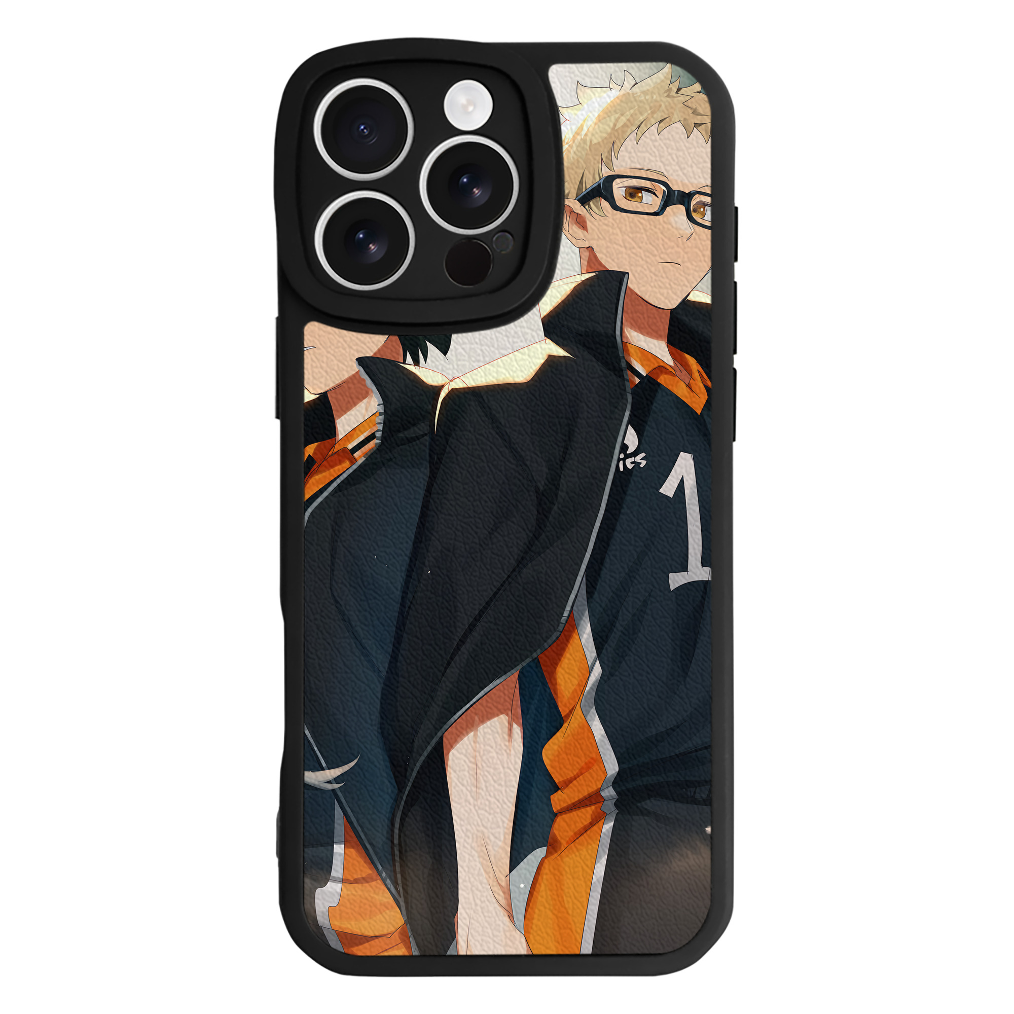 （画像用） ハイキュー!! Haikyu!! 【iPhone 16シリーズ対応】シリコンスマホケース（レザー調） 材質：シリコン